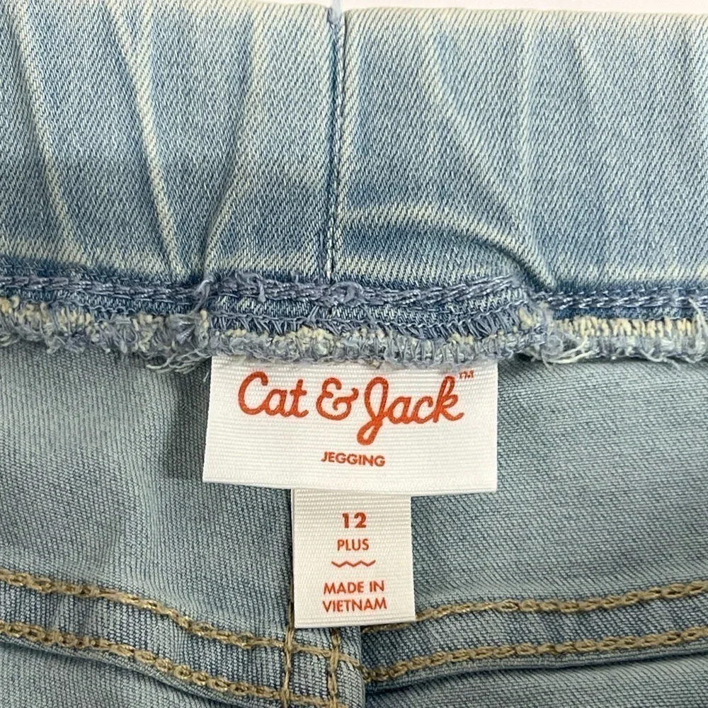 Cat & Jack Girls Super Stretch Light Wash Jegging - Size 12 Plus
